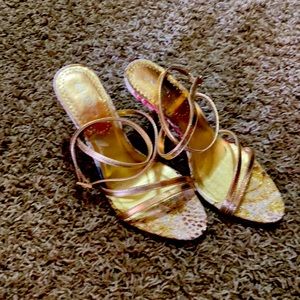 Aldo Leather Strappy Heels